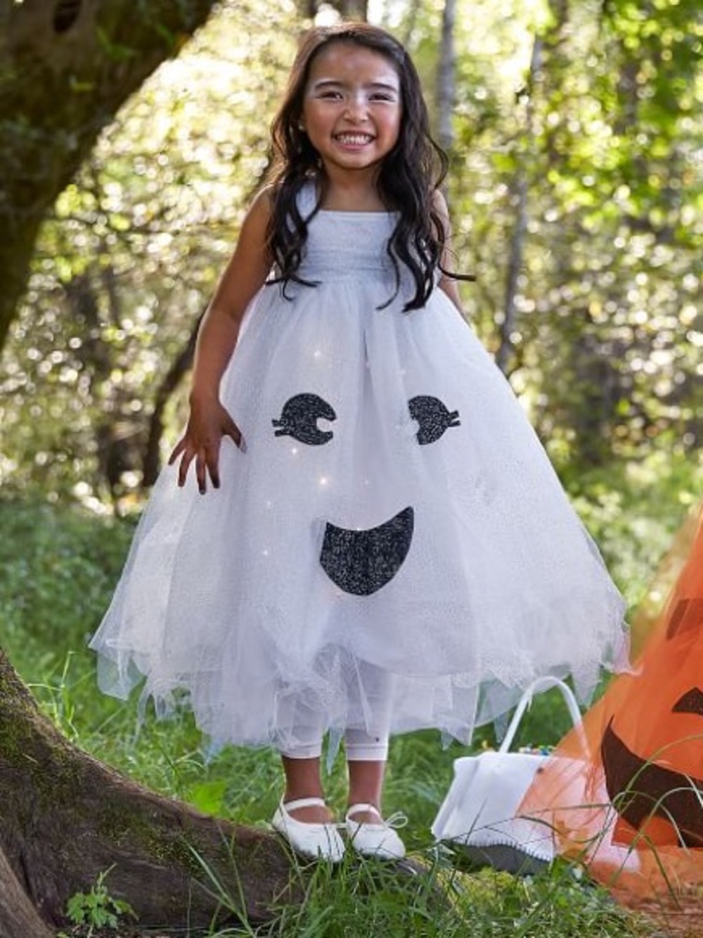 Pottery Barn Kids Light-Up Ghost Tutu Halloween Costume Dress